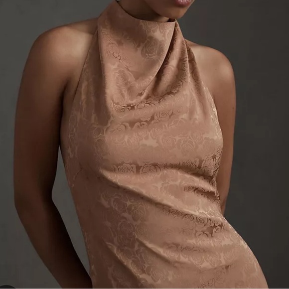 Anthropologie Fame and Partners Halter Maxi Dress Size 6 NWT - Picture 3 of 9